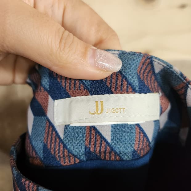 1126) JJ지고트 패턴 미디스커트