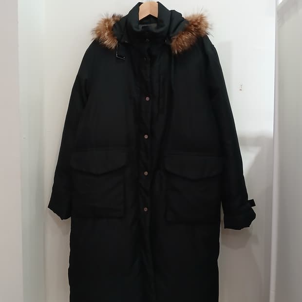 송지오 구스다운롱패딩