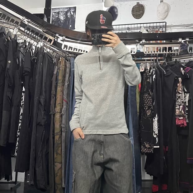 팀버랜드 그레이 하프집업