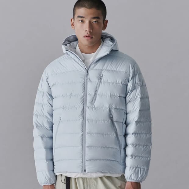 무신사 스탠다드 무탠다드 경량패딩 클라우디블루