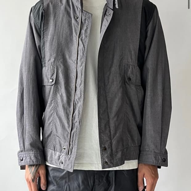 PANELIZE DESIGNED BOMBER JACKET GRAY