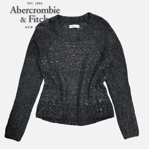 charcoal texture spangle knit