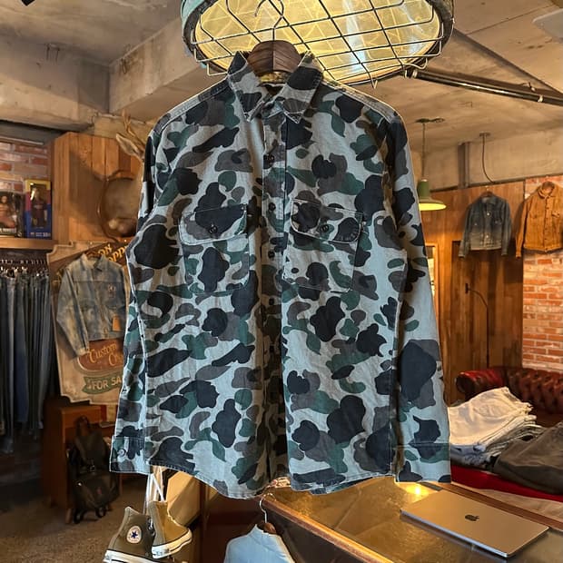 90s USA 빈티지 FIVEBROTHER 파이브브라더 카모 셔츠