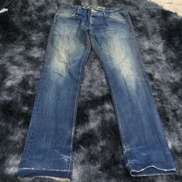 투티/A4 Shane Jeans 34 데님 워싱 청바지 긴바지 y2k