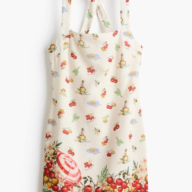 h&m 트위스트 디테일 프린트 드레스 L size
