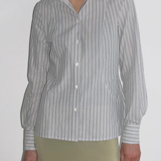 팔로마울 Line 코튼스트라이프 셔츠 그레이 L