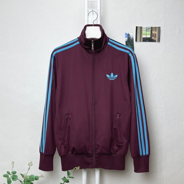 아디다스 파이어버드 트랙탑 져지 마룬 버건디 M