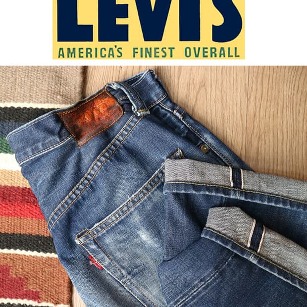 일본판 07s LVC LEVIS 리바이스 47501XX 빅E 셀비지 데님