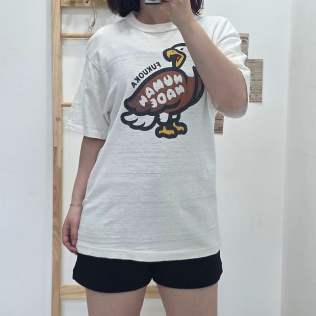 [프립]M/휴먼메이드 한정판 독수리 반팔티 화이트