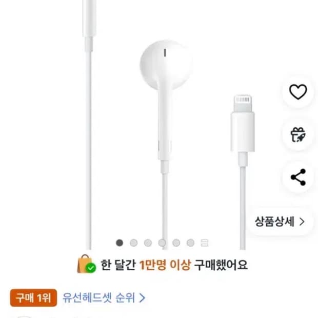 애플 이어폰 8핀