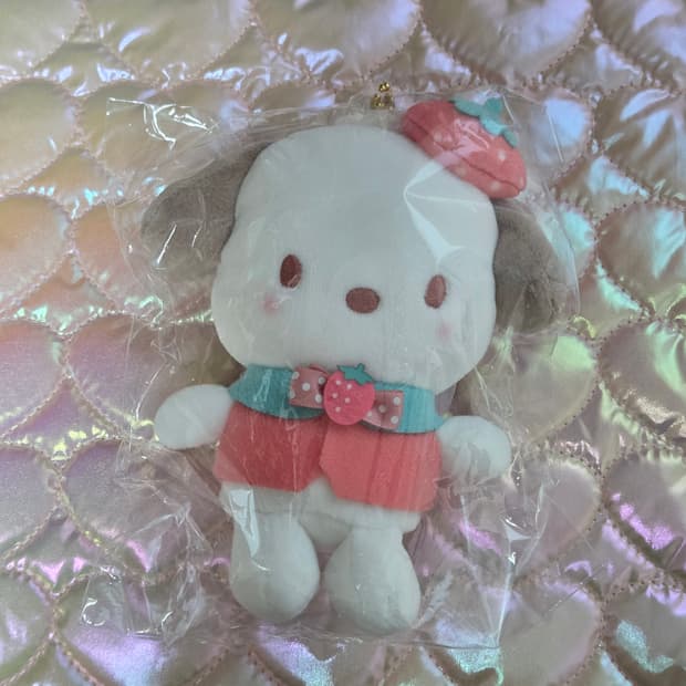 포차코 딸기치크 인형 키링