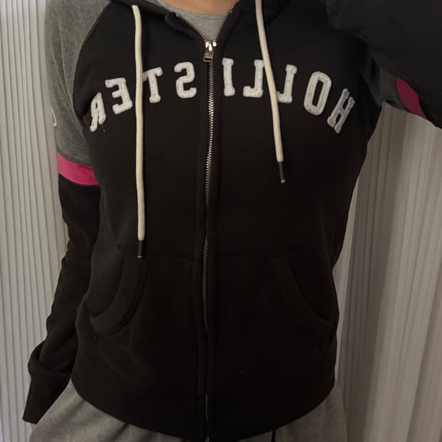 홀리스터 블랙 후드집업 S