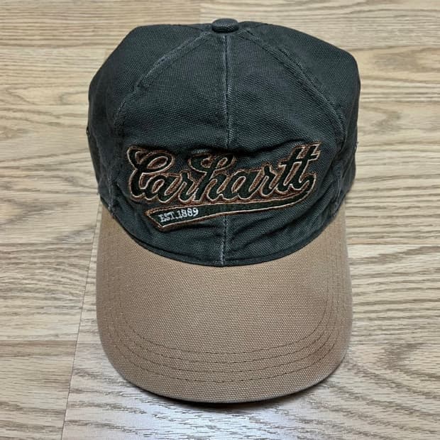 [CARHARTT] 칼하트 90s 희귀 빈티지 레더 스트랩 캡모자 MAD