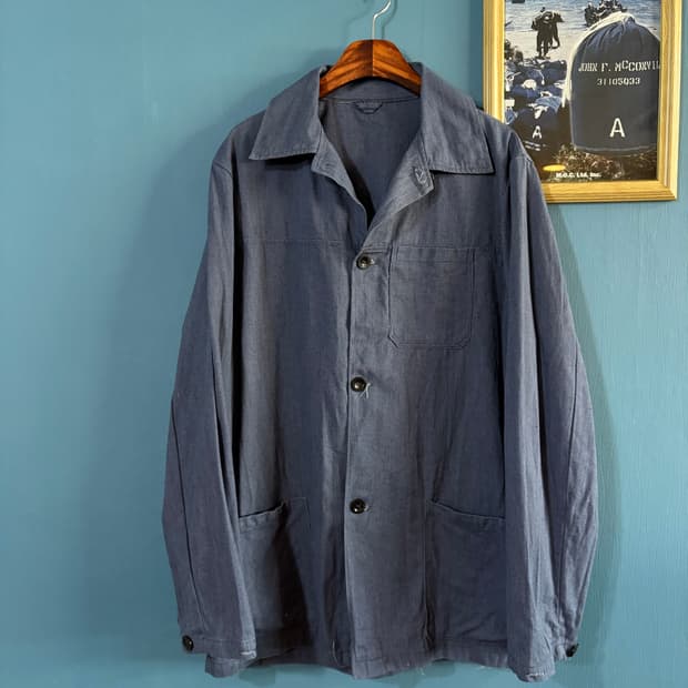 70-80s vtg Chambray Workwear Jacket. 