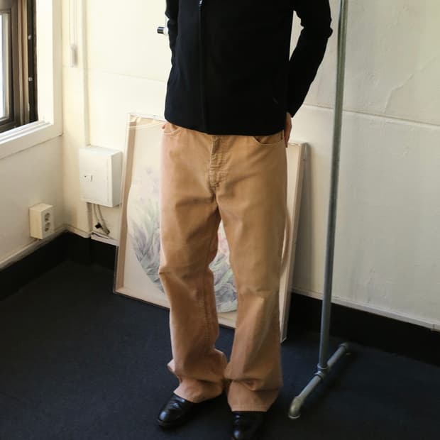 70s 리바이스 646 베이지 코듀로이 벨바텀 부츠컷 팬츠