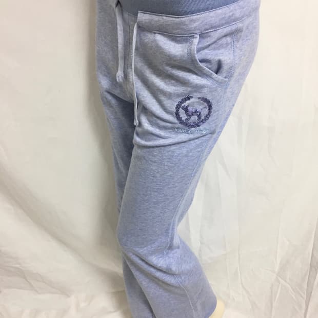 Blue  Mélange Stitch Detail Traning PT