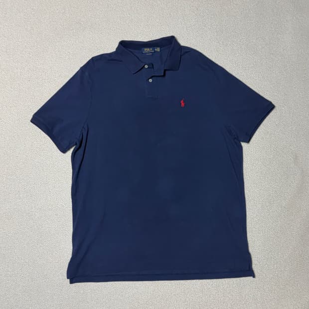 폴로 랄프로텐 XXL PK 반팔 카라티 네이비