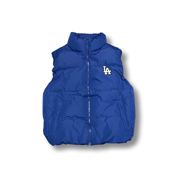 [2XL] MLB LA 다저스 덕다운 블루 패딩 조끼