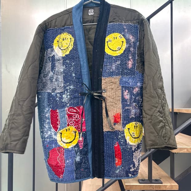 빈티지 커스텀 퀄팅자켓 깔깔이