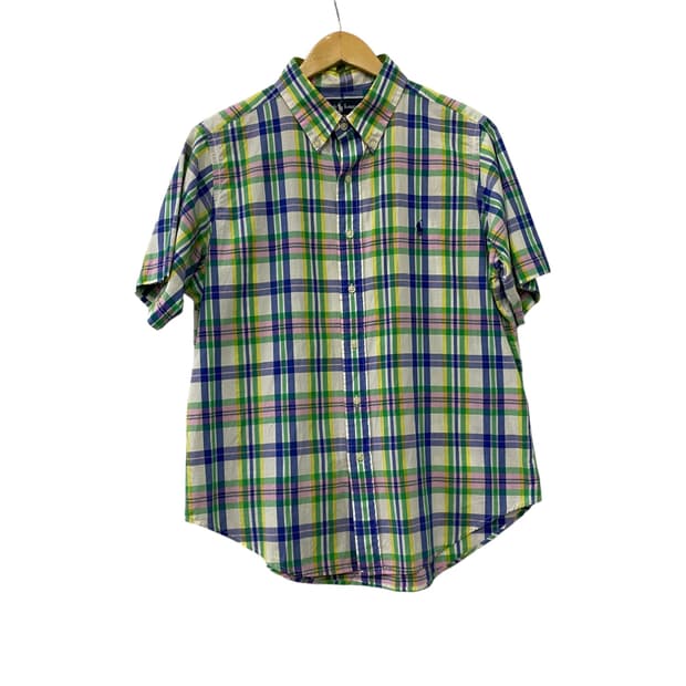 폴로 체크 반팔셔츠(XL)