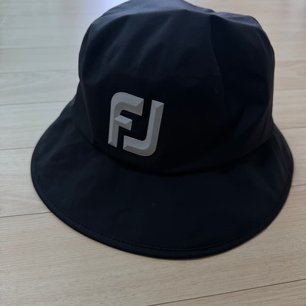 풋조이 FJ  버킷햇 블랙 골프 모자