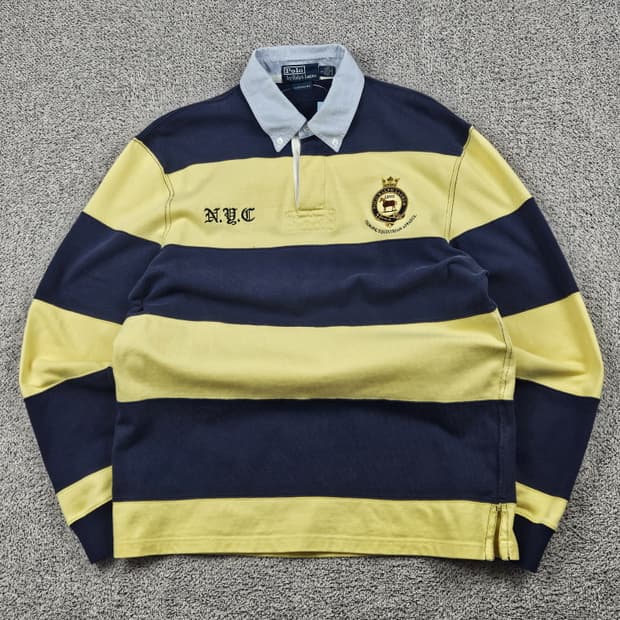 폴로랄프로렌 스트라이프 패턴 럭비 티셔츠 ( L ) / 10357