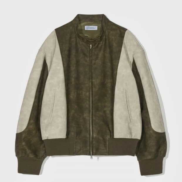 파르티멘토 비건 레더 블루종 M