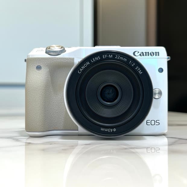 캐논 화이트 EOS M3 + 22mm f2 STM 세트 판매