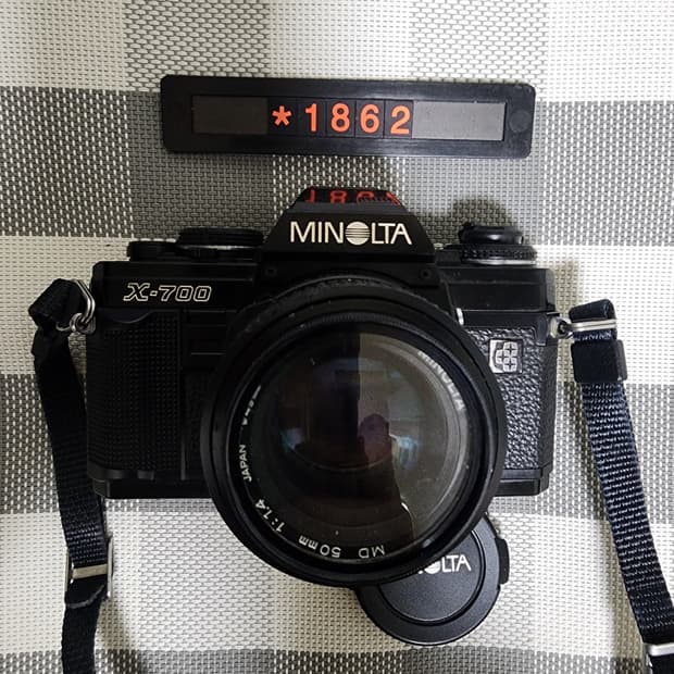 미놀타 X-700 필름카메라 1.4 단렌즈