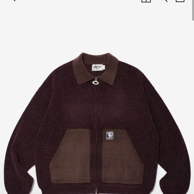 (크리틱)
WORK JACKET KNIT ZIP UP PURPLE