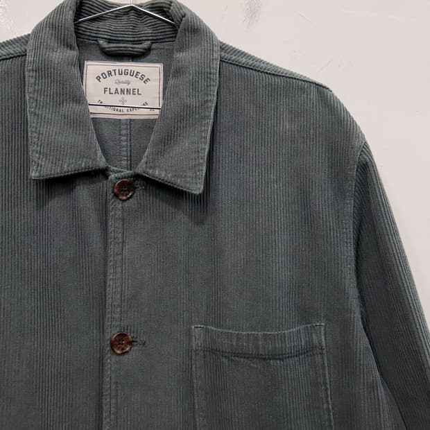 포르투기스 플란넬 포켓 코듀로이 미니멀자켓