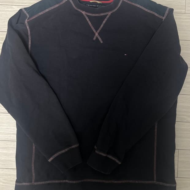 타미힐피거 네이비 맨투맨 L