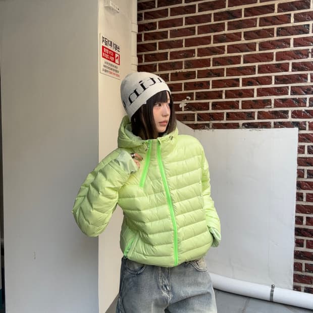 [unisex] 라이트웨이트 테크니컬 경량 패딩 - ivory Mens 