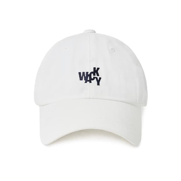 WACKY 웨키 베이직 볼캡 (화이트)