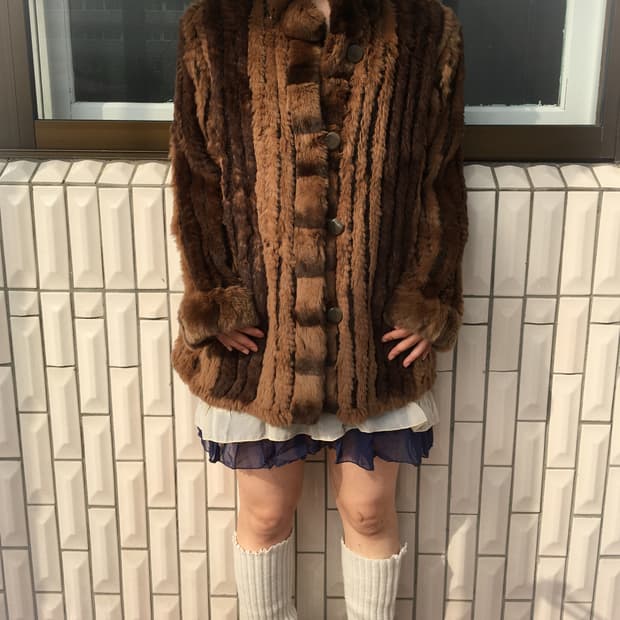 Reversible fur jacket
