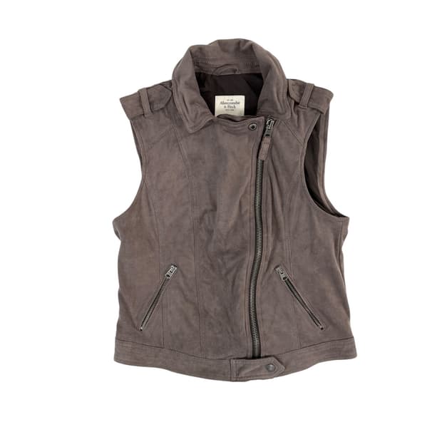 아베크롬비 스웨이드 자켓 베스트 (m)