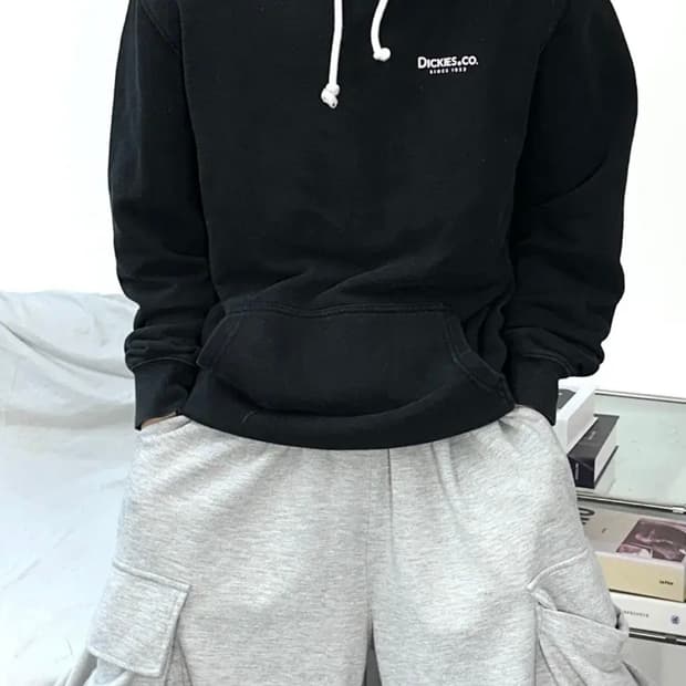디키즈 블랙 후드티 XL