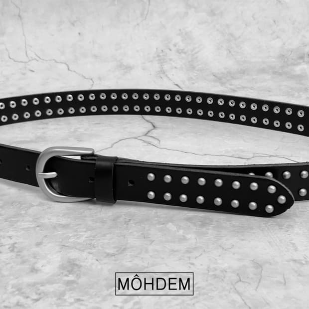 (Unisex) 더블 찡 이태리소가죽 벨트