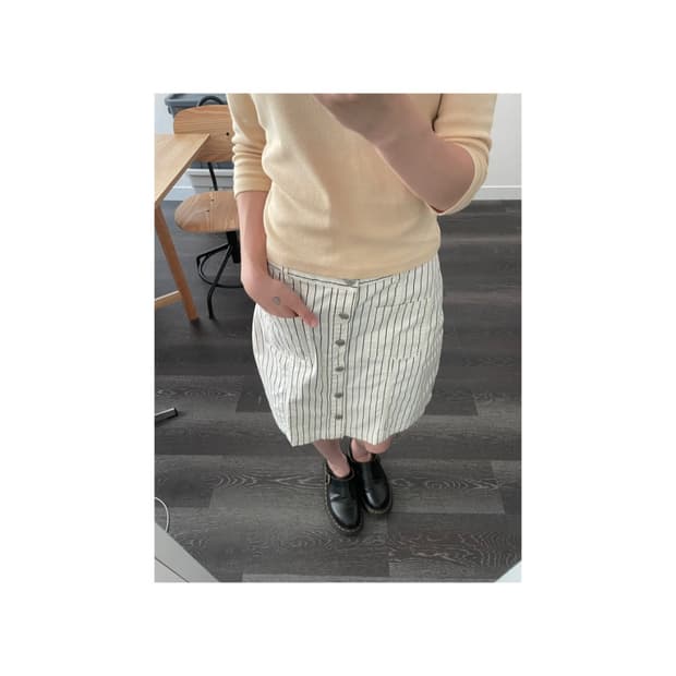 COLZA sailor stripe skirt