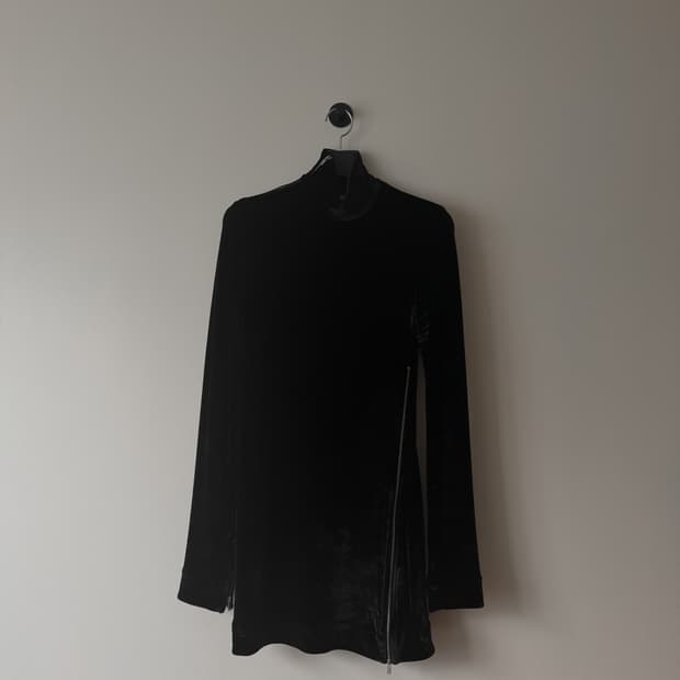 질샌더 블랙 벨벳 탑