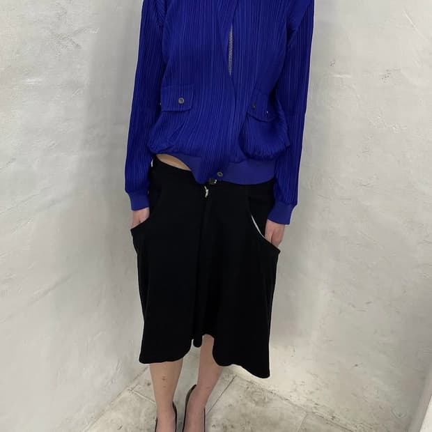 Yohji yamamoto Y's 비대칭 울 플랩 스커트