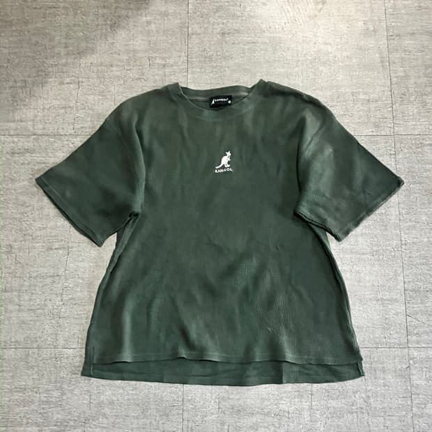 Kangol 캉골 올드스쿨아메카지 코듀로이깔 반팔티셔츠