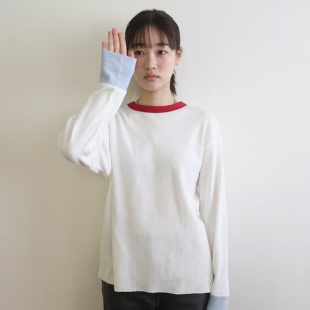 원가) 쉬이즈큐트 와플 티 아이보리