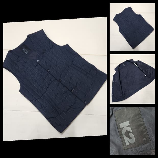 정품 K2 남성 누빔 조끼 베스트 100