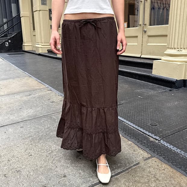 브랜디멜빌 OLIVE SKIRT 브라운