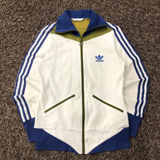 아디다스 흰파 파이어버드 화이트 져지 트랙 자켓