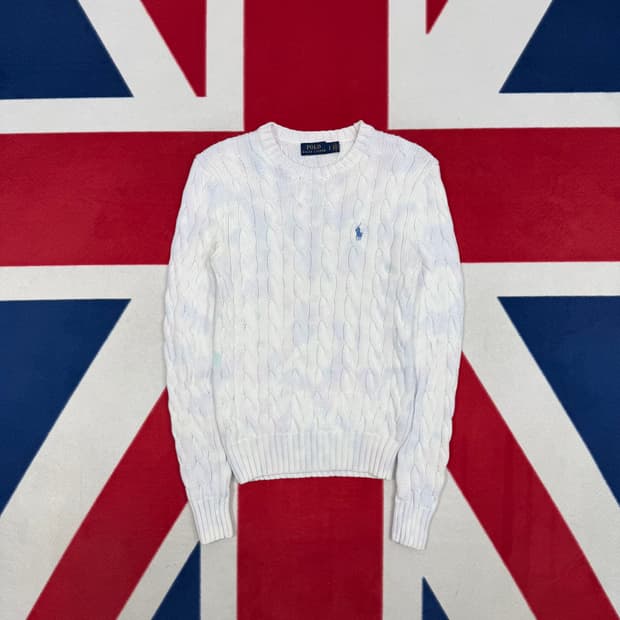 폴로 슬림핏 니트 여성 S 실측 44