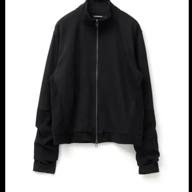 해칭룸 더블슬리브 트랙 가디건 블랙 4사이즈