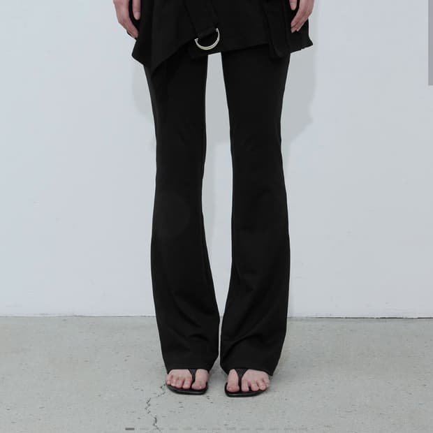 보헤미안서울 OUT-POCKET WRAP SKIRT, BLACK