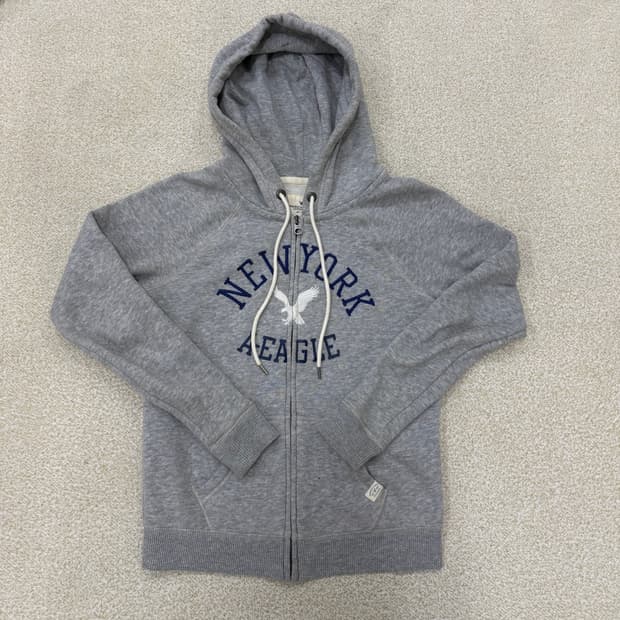 [XS] 아메리칸이글 빅로고 그레이 후드집업 1226T2